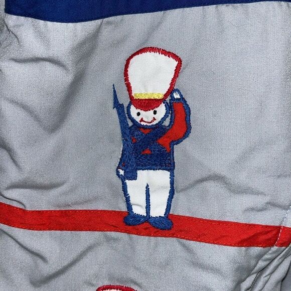 Mighty Mac Vintage Sewn Toy Soldiers Boys Gray Complete Snowsuit 12 Month Infant - Picture 3 of 11